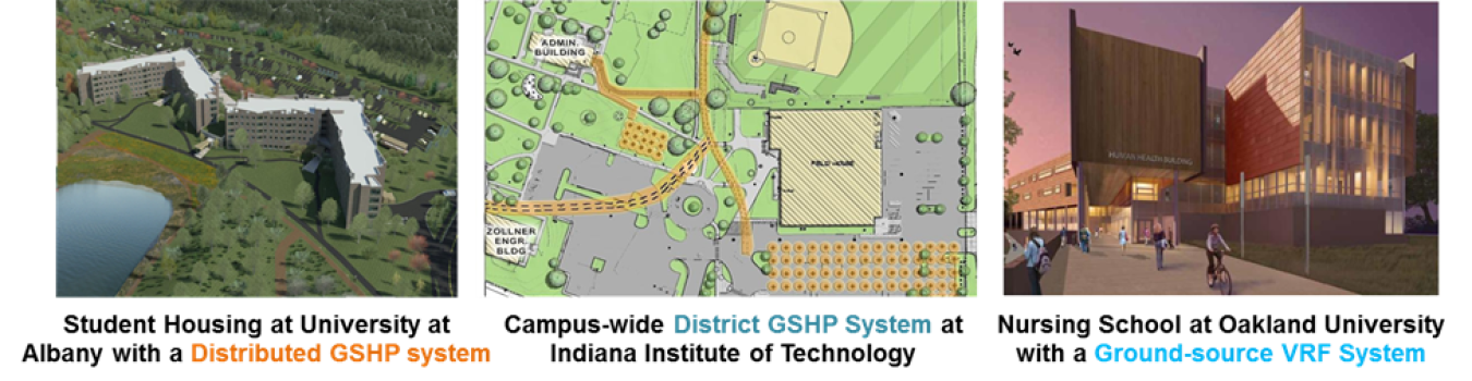 Images of Recovery-Act funded Ground Source Heat Pump projects.