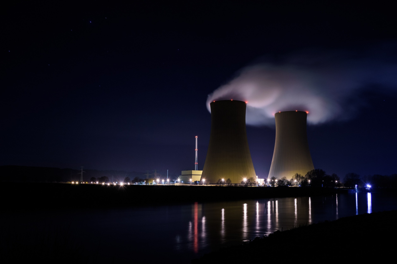 cooling towers from power plant